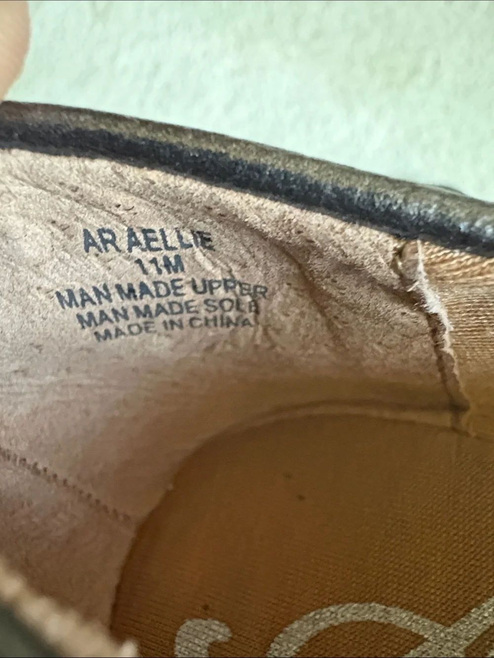 American Rag Pewter Leather Ballet Flats